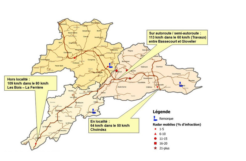 La police cantonale a dévoilé ses chiffres de la circulation routière du mois de juin. (Image : Police cantonale).