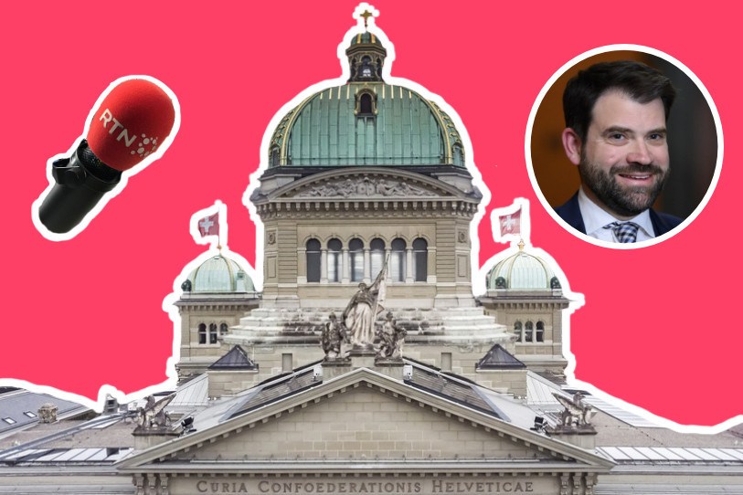 La rédaction de RTN a suivi une journée le conseiller national Damien Cottier.