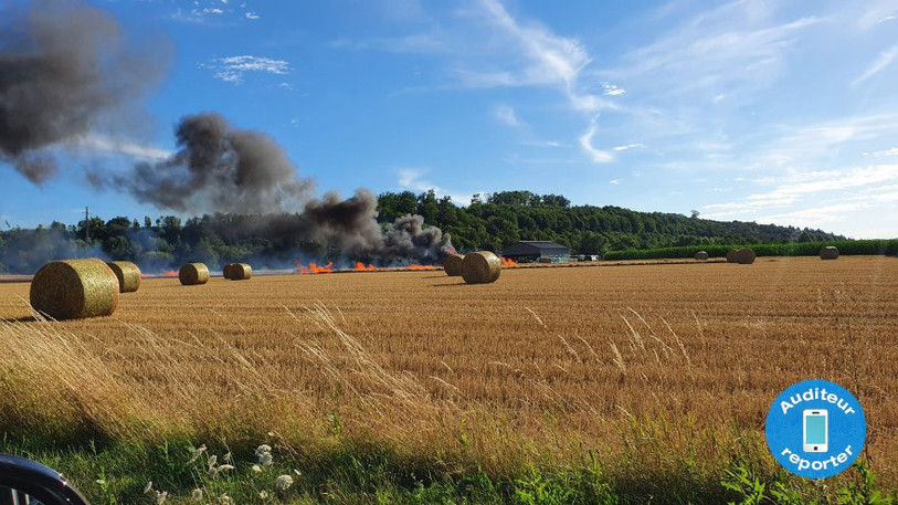 L'incident s'est produit à la sortie de Alle, en direction de Courgenay. (Photo : Auditeur reporter)