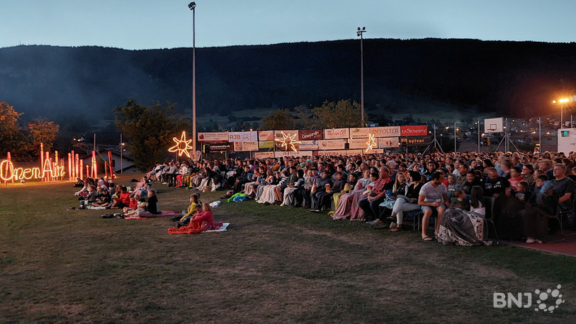 L'Open Air cinéma de Malleray a rassemblé petits et grands.
