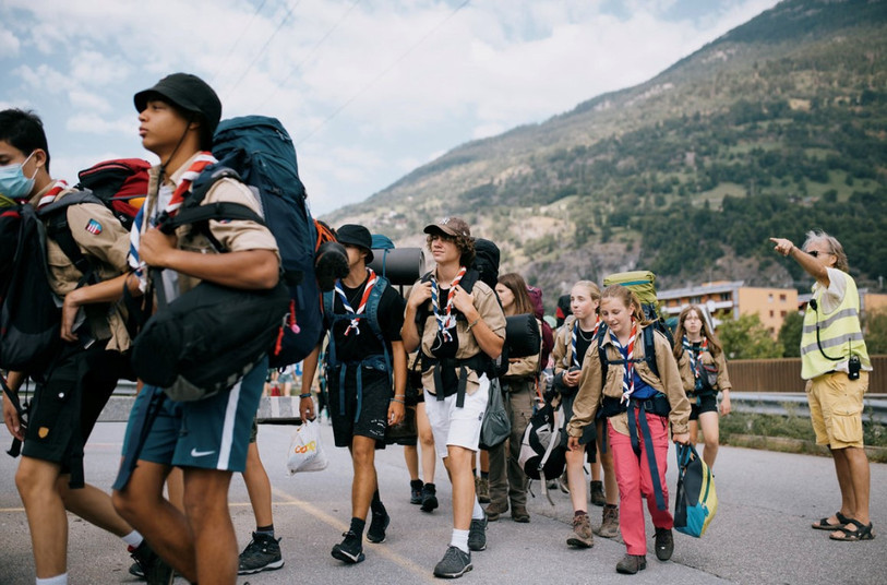 Plus de 10'000 scouts seront présents à Plagne ce week-end du 9 au 11 septembre. (Photo : Mova)