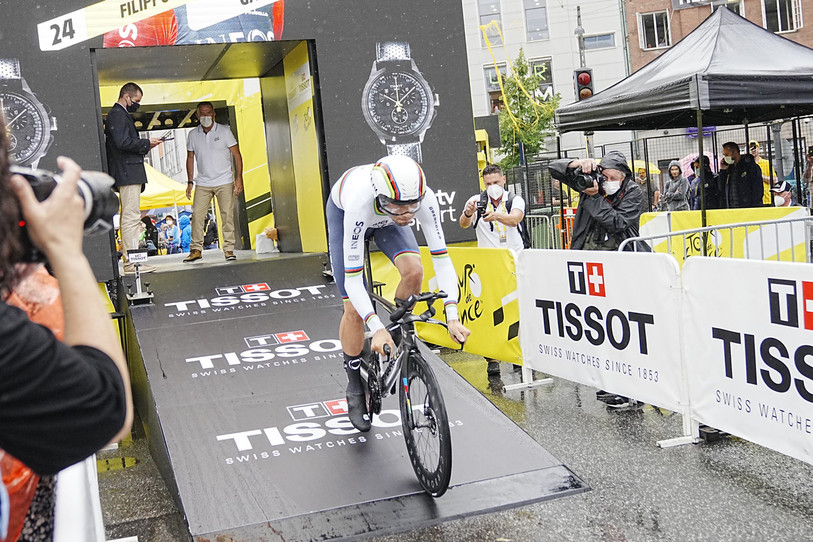 Tissot s'est inscrit comme le chronométreur incontournable du Tour de France. (photo Keystone/Bo Amstrup)