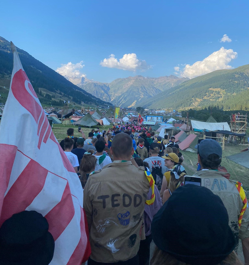 Près de 260 jeunes de la région participent au camp fédéral. (Photo : Marco Voillat).