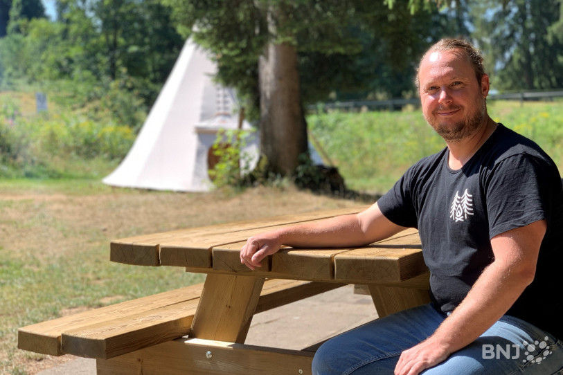Jonas Kilcher, gérant du camping de Saignelégier.