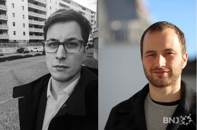 Gabriel de Weck (à gauche) et Cédric Adrover reprennent les rênes des rédactions des quatre radios de l'Arc jurassien le 1er juin.