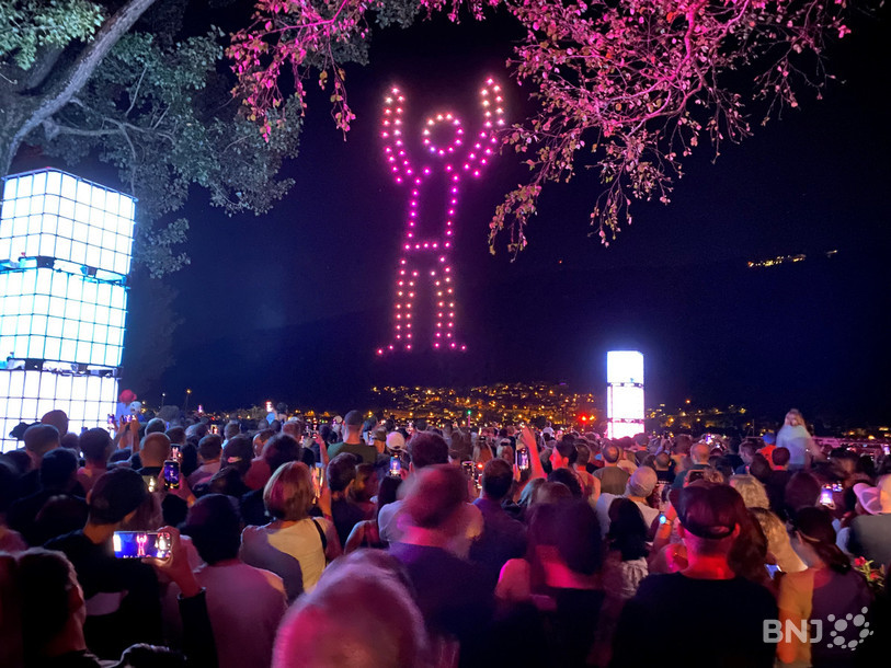 Les drones ont offert au public un spectacle hors du commun.