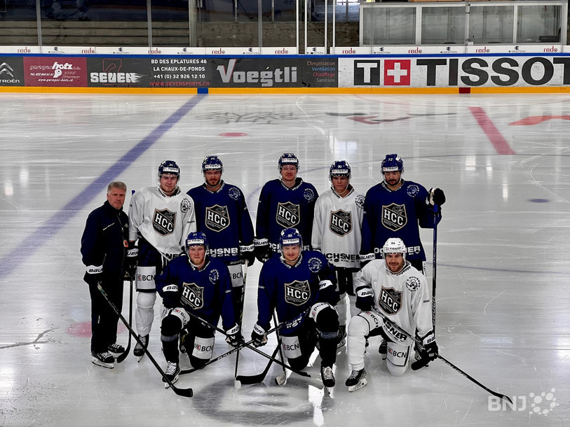 Louis Matte et les nouveaux éléments du HCC se sont retrouvés pour la première fois sur la glace.