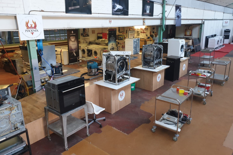 L'atelier d'Usine Phoenix, à Alle (photo : Jérôme Simon).