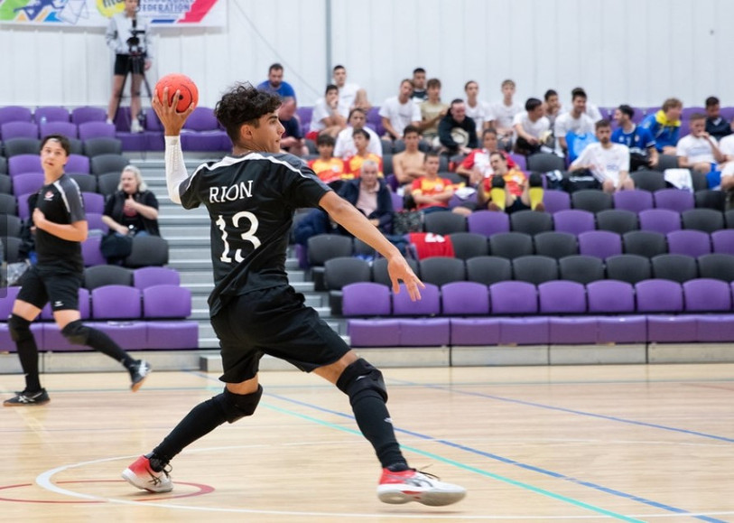 A Leeds, Malo Rion (au premier plan) et l'équipe de Suisse ont brillé (photo : Swiss Tchoukball).