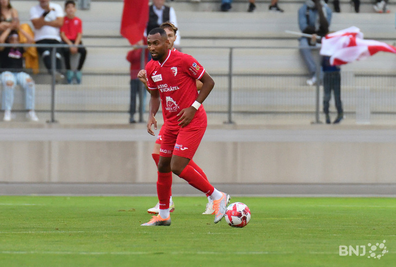 Mouez Aboud a inscrit le deuxième but biennois (photo : archives/Georges Henz).