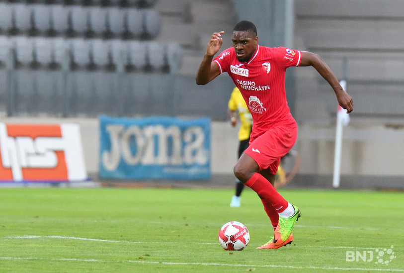 Yann-Aimé Kasai a été un des artisans du succès du FC Bienne samedi. (Photo : Georges Henz)