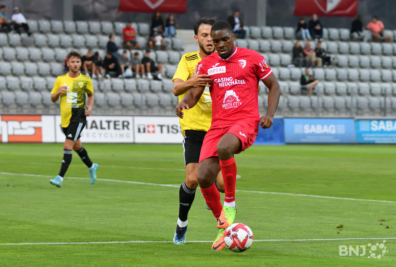 Yann Kasai a inscrit le premier but biennois samedi. (Photo : archives/Georges Henz).