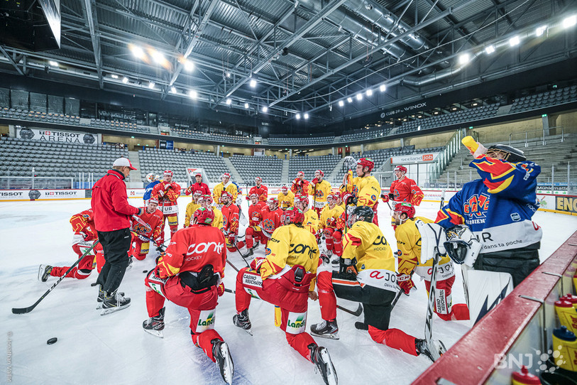 Le groupe seelandais a repris l'entraînement collectif, toujours sous la houlette d'Antti Törmänen. (Photo : Jonathan Vallat)