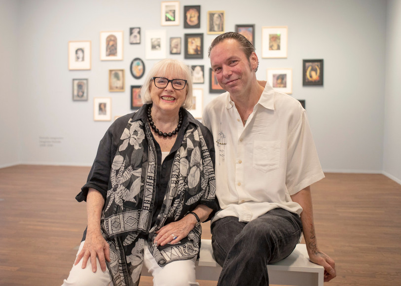 Marie-Françoise Robert et son fils Jerry Haenggli. (Photo: NMB © Patrick Weyeneth)