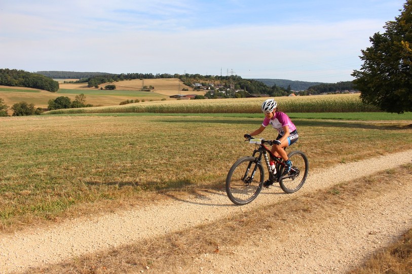 Marine Schaller est grimpée sur le podium tant en VTT qu'en course à pied. (Photo: GS Ajoie)
