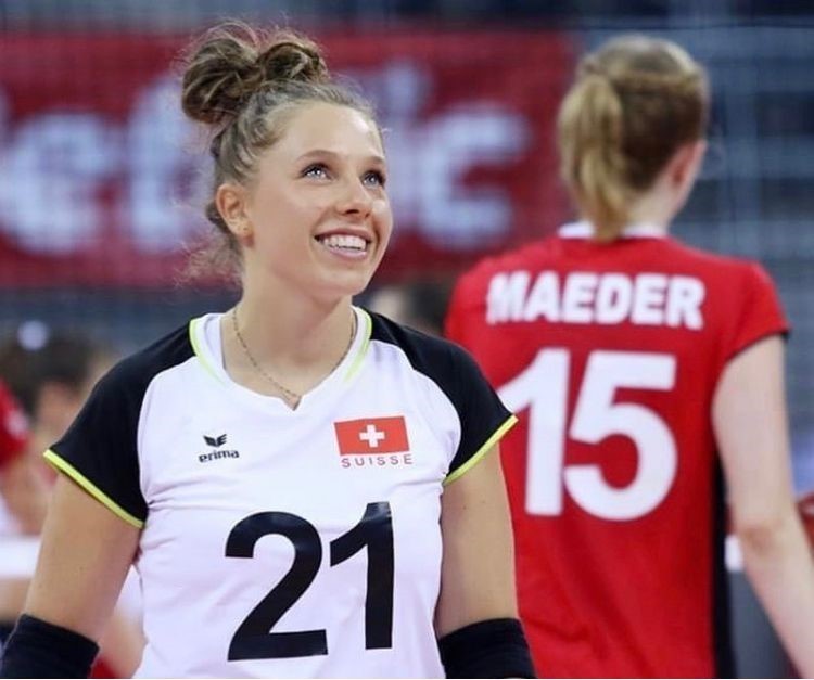Mathilde Engel a pris son rôle à coeur (Photo : Swiss volley / Mathilde Engel)