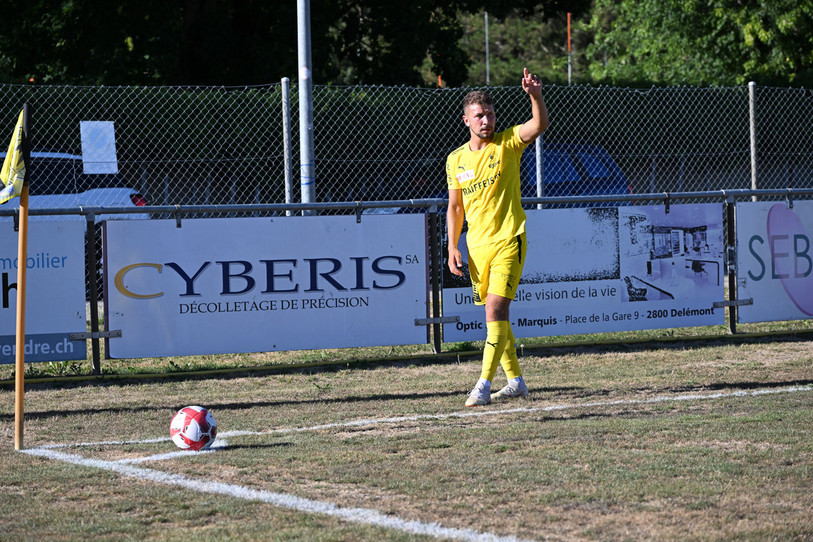 Aurelio Currenti a marqué pour le FC Bassecourt dimanche, mais cela n'a pas suffi. (Photo : archives Georges Henz)