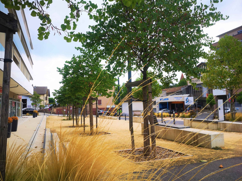 Une seconde place, située dans le secteur ouest de la ville, sera nommée « Place de l’escargot ». (Photo : Ville de Neuchâtel)