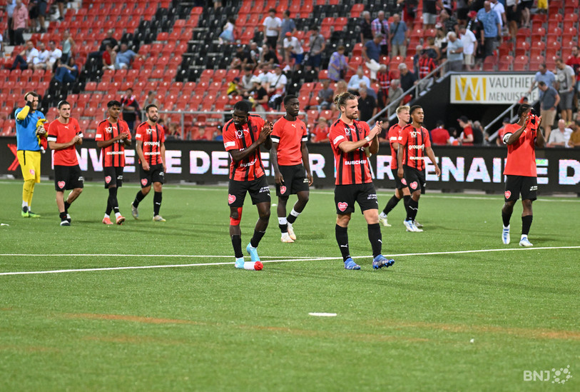 Une première victoire qui s'est faite attendre pour Neuchâtel Xamax mais une victoire totalement méritée. (Photo : Keystone / Jean-Christophe Bott)