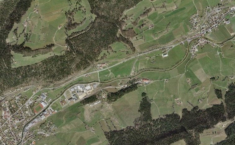 Les travaux seront menés sur tout le tronçon, entre les deux localités. (image : SITN)