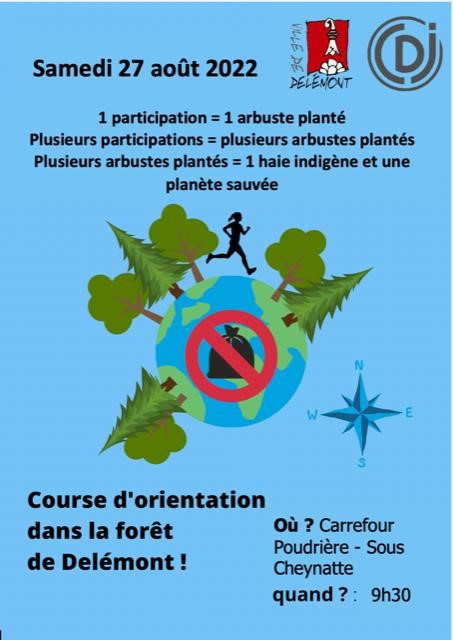 La course d'orientation a lieu samedi prochain. (Photo : Conseil delémontain des jeunes).