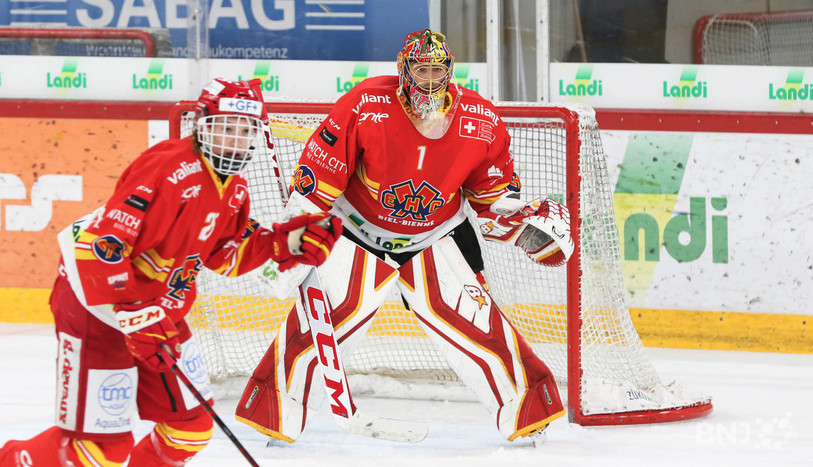 Le gardien Alessio Beglieri a préféré délaisser la fin de sa formation au HC Bienne pour tenter sa chance au Canada. (Photo : Mauricette Schnider)