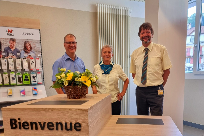 La poste filiale situé à Peseux a dévoilé son nouveau décor.
