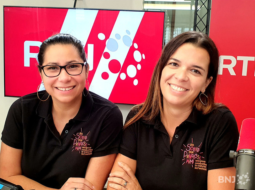 Janie Xenarios, la Présidente de l’association « Des soleils pour Princesse Mimi », accompagnée par Emilie Perrin, la responsable des événements.