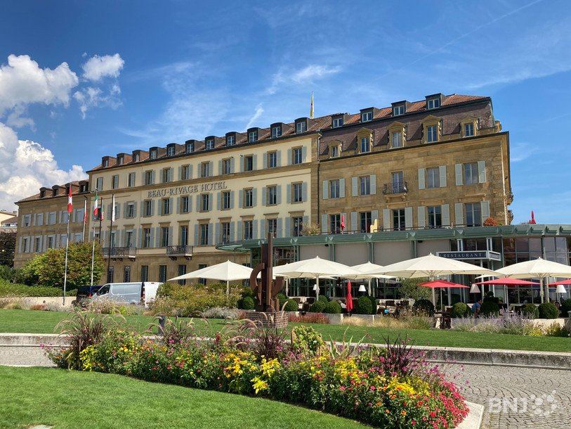 L'hôtel Beau-Rivage, à Neuchâtel. Photo : archives.