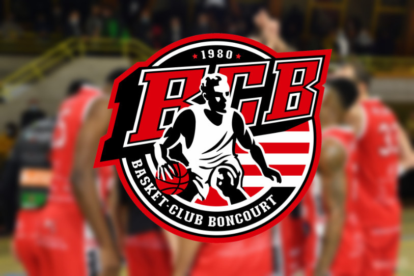 Le nouveau logo du BC Boncourt conserve un basketteur en son centre (photomontage, logo : BC Boncourt).