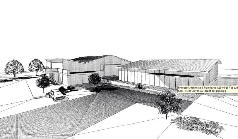 Le projet prévoit l'assainissement du bâtiment actuel et l'agrandissement du magasin de produits du terroir