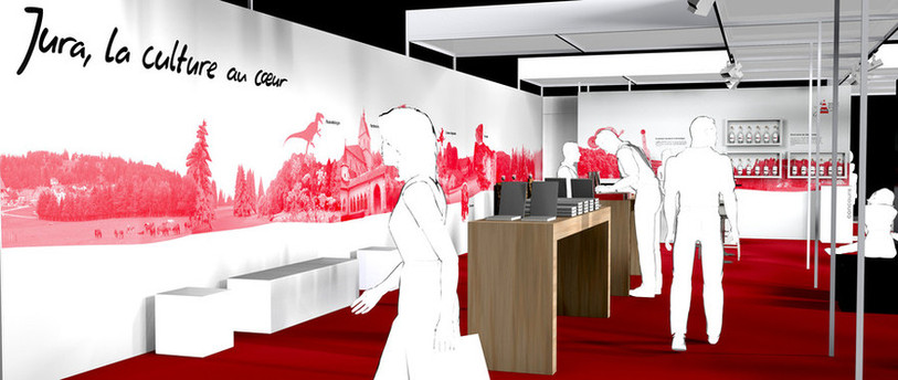La maquette du stand jurassien