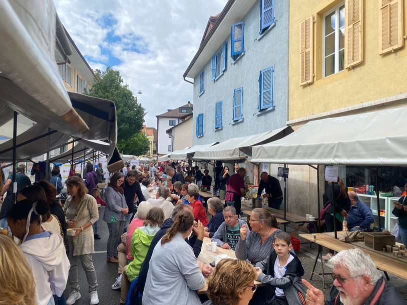 La foule était au rendez-vous ce week-end pour la fête de la vieille ville de Moutier.