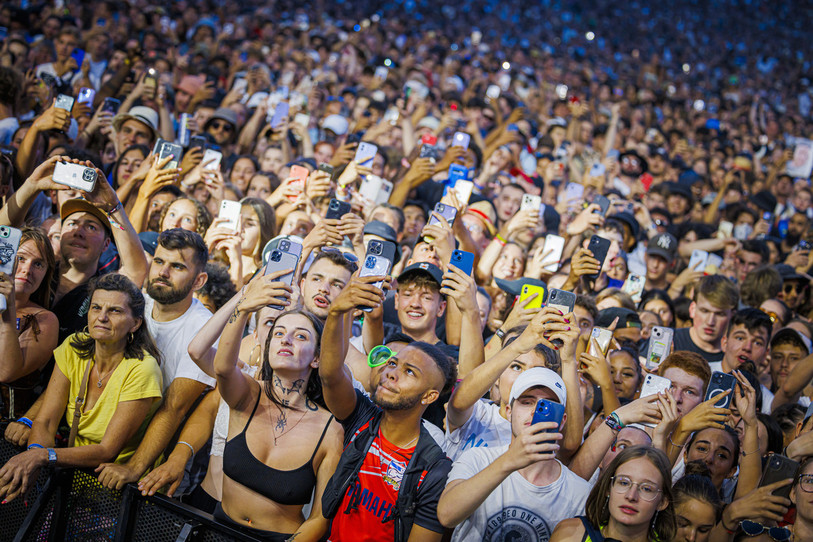 La foule durant un concert lors de l’édition 2022 du Paléo. (photo : EPA/Valentin Flauraud)