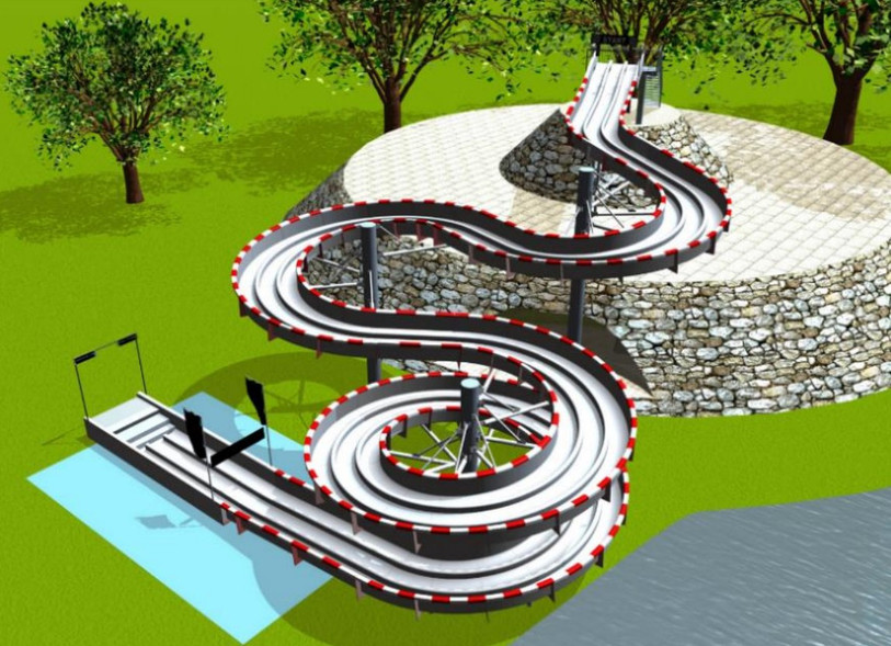 L'installation des nouveaux toboggans du Nid-du-Crô est reportée (image : Ville de Neuchâtel).