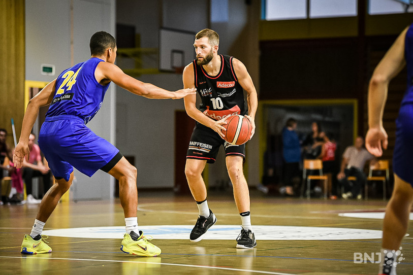 Florian Steinmann a été le Boncourtois qui a le plus marqué samedi soir. (Photo : Stéphane Bée).