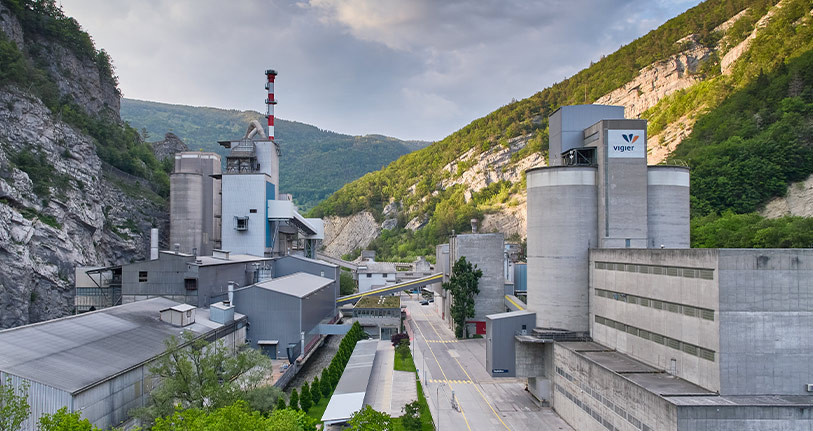 Vue sur l'entreprise Vigier Ciment