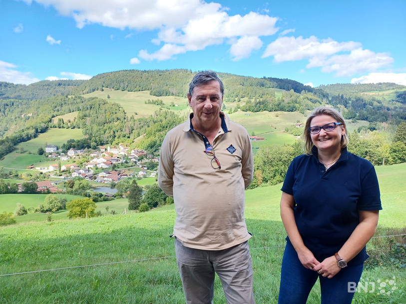 Faisant campagne ensemble, Jacques Tosoni et Stéphanie Babey ont choisi de prendre de la hauteur et montrer que Soubey n’est pas qu’un village, mais une commune avec des fermes isolées et hameaux pour lesquels ils souhaitent poursuivre la réfection des chemins d’accès et des réseaux d’eau.