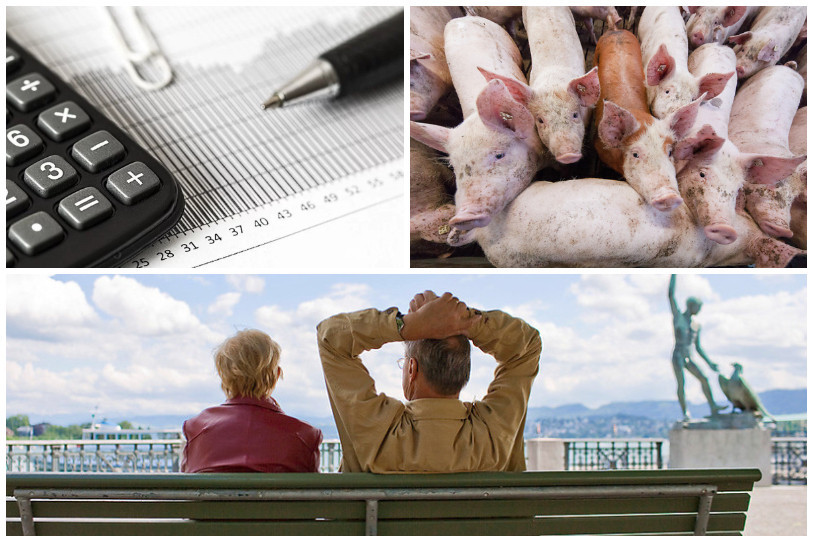 Les citoyens se prononcent sur quatre objets lors des votations fédérales du 25 septembre 2022. (Photomontage : KEYSTONE / Gaëtan Bally /  DPA / Frisco Gentsch).