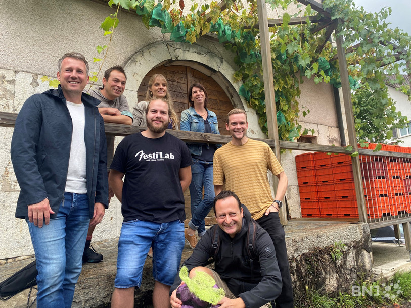 Les membres de l'association Autour de St-Germain et de InTerreAction sont prêts à fêter la vigne prévôtoise.