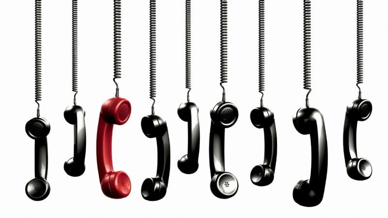 téléphones décrochés