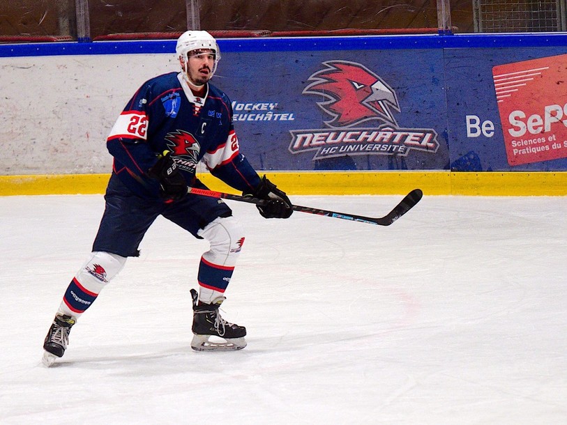 Tristan Buthey a marqué un but en toute fin de rencontre pour le compte du HC Université (photo d'archive : Pierre Boldt).