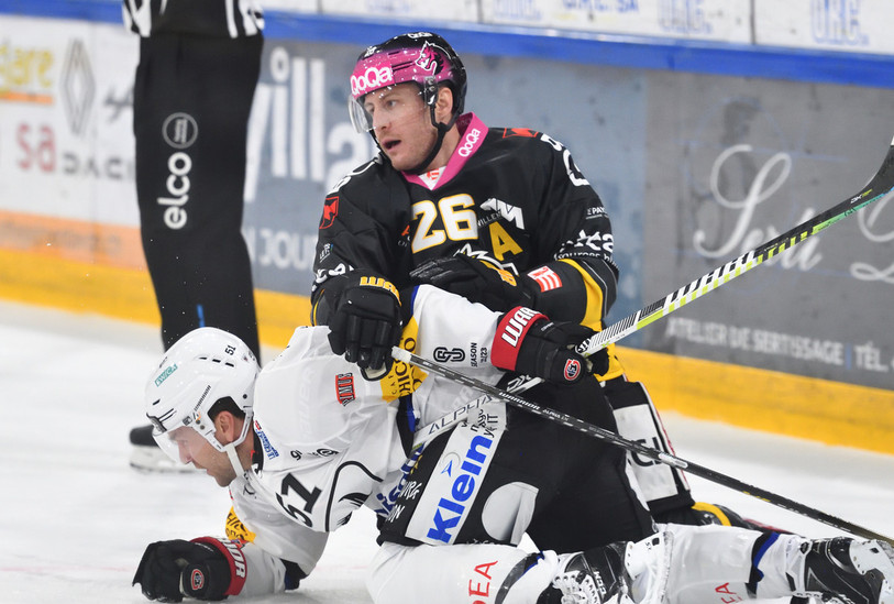 Kevin Fey rejoint l'infirmerie du HC Ajoie (photo : Georges Henz).