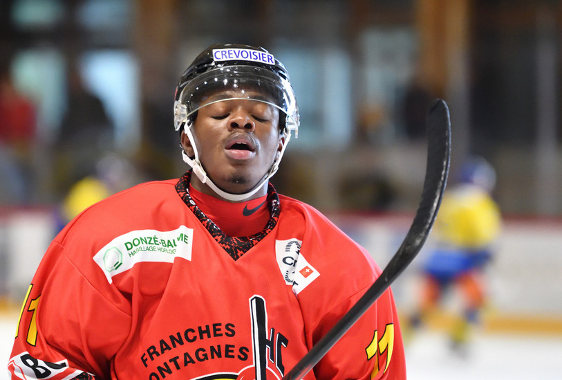 Le HC Franches-Montagnes d'Auguste Impose doit se contenter d'un point, son 1er de la saison (photo : archives/Georges Henz).