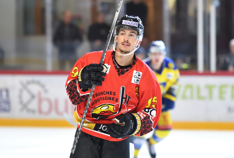 Arnaud Schnegg a égalisé en toute fin de match pour le HCFM mais cela n'a pas suffi pour éviter la défaite.(photo archives : Georges Henz).