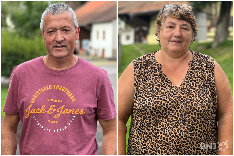 Michel Henry (PDC) et Brigitte Kübler (PLR) sont respectivement les maires sortants de Damphreux et Lugnez. Ils souhaitent tous les deux continuer le travail pour la future commune fusionnée.
