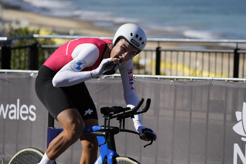 Alexandre Balmer a manqué de peu le podium (AP Photo/Rick Rycroft)