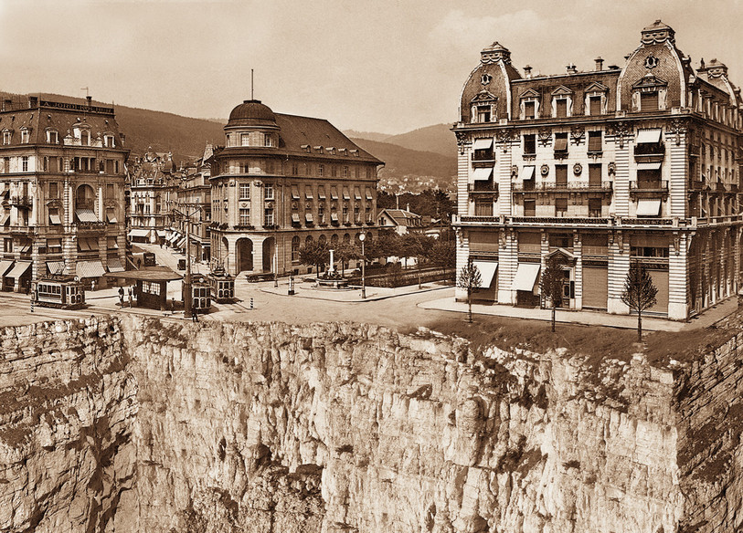 « Bienne et la barrière de rösti » est la nouvelle exposition proposée depuis vendredi par le NMB. (Photo : Plonk&Replonk: Bienne, Bienne, le Röstigraben, 2006)