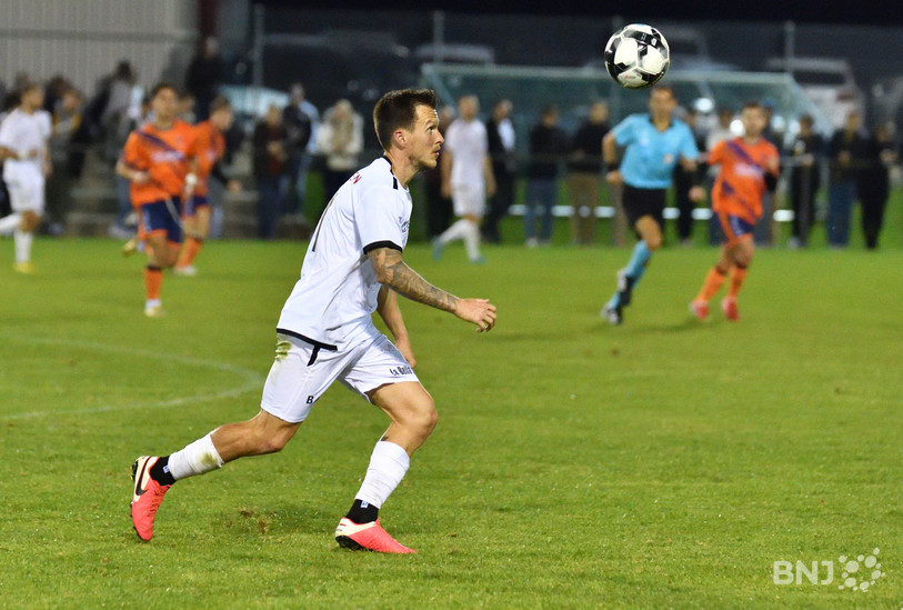 Adrien Jeker a été l'unique buteur du FC Courtételle mercredi soir (photo : archives Georges Henz).