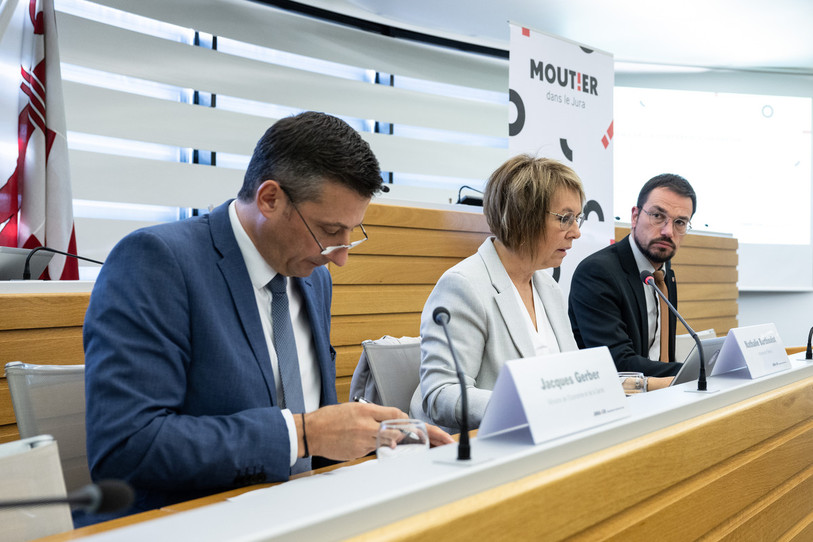 Le Gouvernement jurassien a fait le point sur l'accueil de Moutier dans le canton. (Photo : KEYSTONE / Peter Schneider).